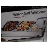 stainlesss buffet server