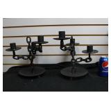 2 Black Chain Candle Stick holders 2 Black Chain Candle Stick holders