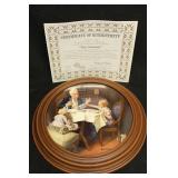 ' The Gourmet ' Norman Rockwell Collectors plate ' The Gourmet ' Norman Rockwell Collectors plate