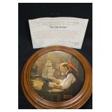 'The ship builder' Norman Rockwell Collectors plae 'The ship builder' Norman Rockwell Collectors plae