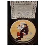 'Santa in the Subway' Norman Rockwell Plate 'Santa in the Subway' Norman Rockwell Plate