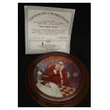 'Deer Santy Clause' Norman Rockwell Plate 'Deer Santy Clause' Norman Rockwell Plate