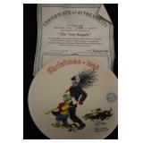 'The Tree Brigade' Norman Rockwell Plate 'The Tree Brigade' Norman Rockwell Plate