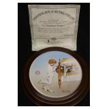 'The Christmas Prayer' Norman Rockwell Plate 'The Christmas Prayer' Norman Rockwell Plate