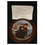 'Christmas Courtship' Norman Rockwell Plate 'Christmas Courtship' Norman Rockwell Plate