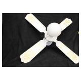 White Ceiling Fan w/ gold 14.5' Blades White Ceiling Fan w/ gold 14.5' Blades