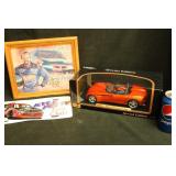 Autograhed Kyle Petty picture plate & die cast car Autograhed Kyle Petty picture plate & die cast car