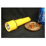 Copper candle holder and flashlight Copper candle holder and flashlight