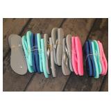 11 Pairs of Flip Flops sizes 6-10 11 Pairs of Flip Flops sizes 6-10