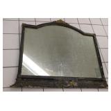 Antique Heavy Wooden Mirror 36' x 42.5' Antique Heavy Wooden Mirror 36' x 42.5'