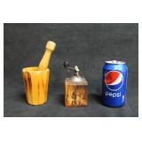 wooden motar and pestal & grinder wooden motar and pestal & grinder