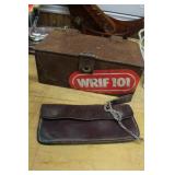 Steal Wrif box and leather wallet w/ chain Steal Wrif box and leather wallet w/ chain