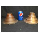 2 Copper Lamp Shades 2 Copper Lamp Shades