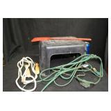stool, jump rope, fly swatter and extention cord stool, jump rope, fly swatter and extention cord