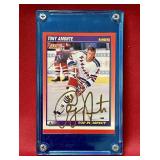 Signed Tony Amante hockey card