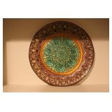 Hand Decorated Glass Plate Made in Turkey Hand Decorated Glass Plate Made in Turkey