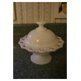 Milk Glass Candy Dish Milk Glass Candy Dish