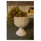 Milk Glass Vase / Dish w Grapes Milk Glass Vase / Dish w Grapes