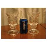 2 Crystal Candle holders 2 Crystal Candle holders