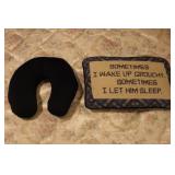 Neck Pillow and Sm Needle point Pillow Neck Pillow and Sm Needle point Pillow