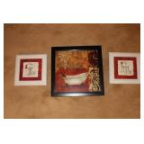 Black framed Pic 12.5' x 12.5' and whit 8' x 8'pic Black framed Pic 12.5' x 12.5' and whit 8' x 8'pic