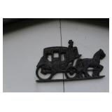 Cast Horse and Buggy Piece Cast Horse and Buggy Piece