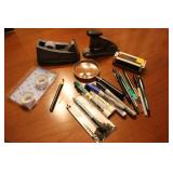 Stapler Tape Holder Magnifing glass and misc Stapler Tape Holder Magnifing glass and misc
