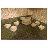 Gravy Boat 6 Ramkins and dish Gravy Boat 6 Ramkins and dish