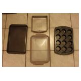 CookieSheet brownie & cupcake tin &ancor dishw/lid CookieSheet brownie & cupcake tin &ancor dishw/lid