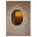 19' x 15' White Victorian Style Mirror 19' x 15' White Victorian Style Mirror