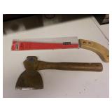 14' pruning saw and hatchet 14' pruning saw and hatchet