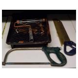 2 Handsaws Paint Tray and roller cage 2 Handsaws Paint Tray and roller cage