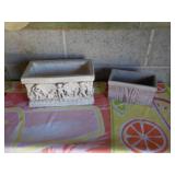 2 Ceramic Planter Boxes 2 Ceramic Planter Boxes