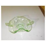 Green Glass Dish Green Glass Dish