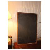 Chalkboard chalk and brush Chalkboard chalk and brush