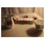 Old Royal Bone China Creamer and Sugar Bowl dish Old Royal Bone China Creamer and Sugar Bowl dish