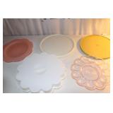 2 lazy susan's / deviled egg carrier & plates 2 lazy susan's / deviled egg carrier & plates