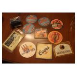 Wine bottle cap / paper coasters/ wine labels Wine bottle cap / paper coasters/ wine labels