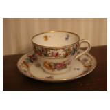Antique Dresden Tea Cup & Saucer Antique Dresden Tea Cup & Saucer