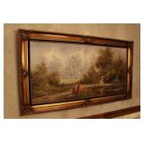 55' x 31' Vintage Framed & Signed Painting 55' x 31' Vintage Framed & Signed Painting