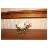 Fine Bone China Flowers on Stand Fine Bone China Flowers on Stand