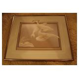 Calvin Nicholls 539/3000 Art piece1992 Signed Calvin Nicholls 539/3000 Art piece1992 Signed