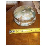 Handpainted Nippon Porcelian Dresser Dish w/lid Handpainted Nippon Porcelian Dresser Dish w/lid