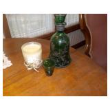 Decanter Shot Glass and Candle Decanter Shot Glass and Candle