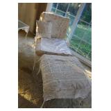 Wrought Iron Chair and Ottomon Wrought Iron Chair and Ottomon