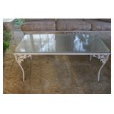 17'x16.5'x36' Wroght Iron Coffee Table W/ glasstop 17'x16.5'x36' Wroght Iron Coffee Table W/ glasstop