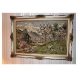Needle Point Piece Framed Needle Point Piece Framed