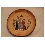 Vintage Glen View Pottery 1976 Mothers Day Plate Vintage Glen View Pottery 1976 Mothers Day Plate