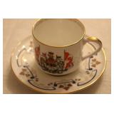 Aynsley Canadian Confederation Tea Cup & Saucer Aynsley Canadian Confederation Tea Cup & Saucer