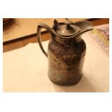 Antique Aluminum Thermos Creamer w lid Antique Aluminum Thermos Creamer w lid